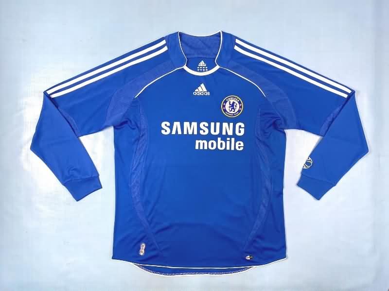 Thailand Quality(AAA) 2006/07 Chelsea Home Long Sleeve Retro Soccer Jersey