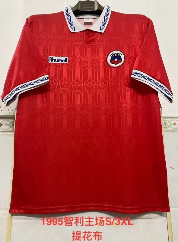 Thailand Quality(AAA) 1995 Chile Home Retro Soccer Jersey