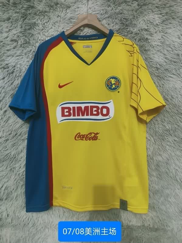 Thailand Quality(AAA) 2007/08 Club America Home Retro Soccer Jersey