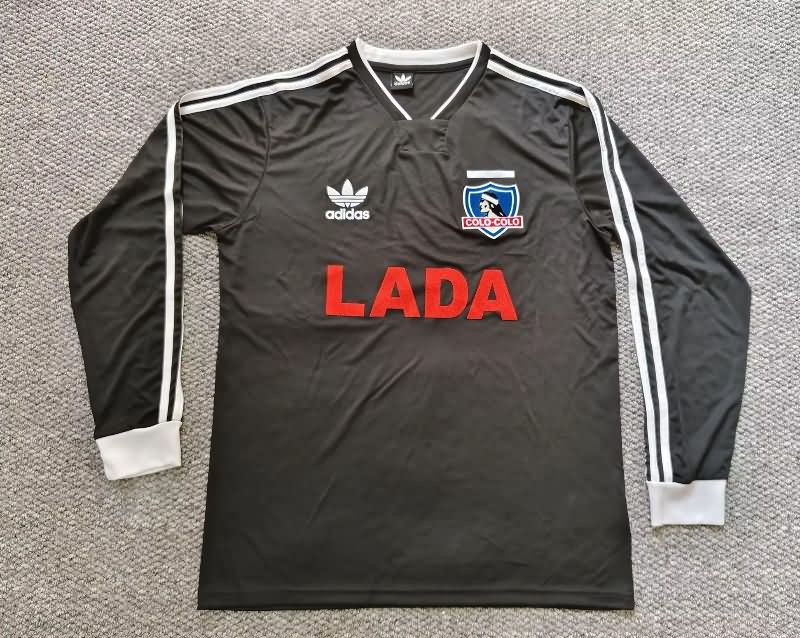 Thailand Quality(AAA) 1991 Colo Colo Away Retro Long Sleeve Soccer Jersey