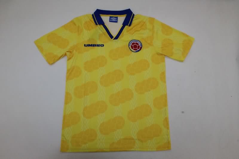 Thailand Quality(AAA) 1994 Colombia Home Retro Soccer Jersey
