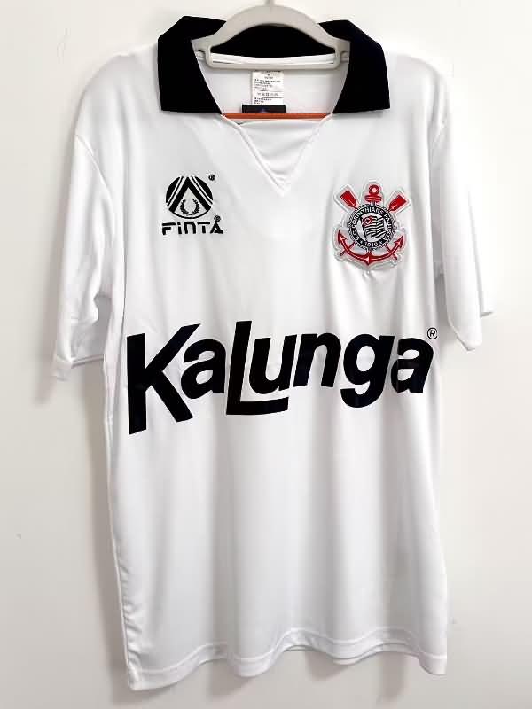 Thailand Quality(AAA) 1990 Corinthians Home Retro Soccer Jersey