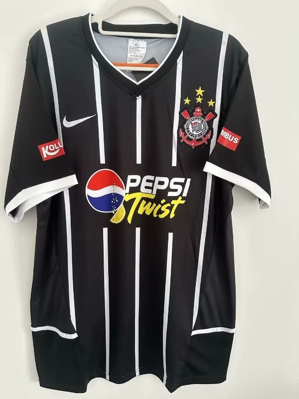 Thailand Quality(AAA) 2003 Corinthians Away Retro Soccer Jersey