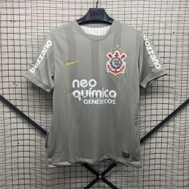 Thailand Quality(AAA) 2010 Corinthians Goalkeeper Grey Retro Soccer Jersey