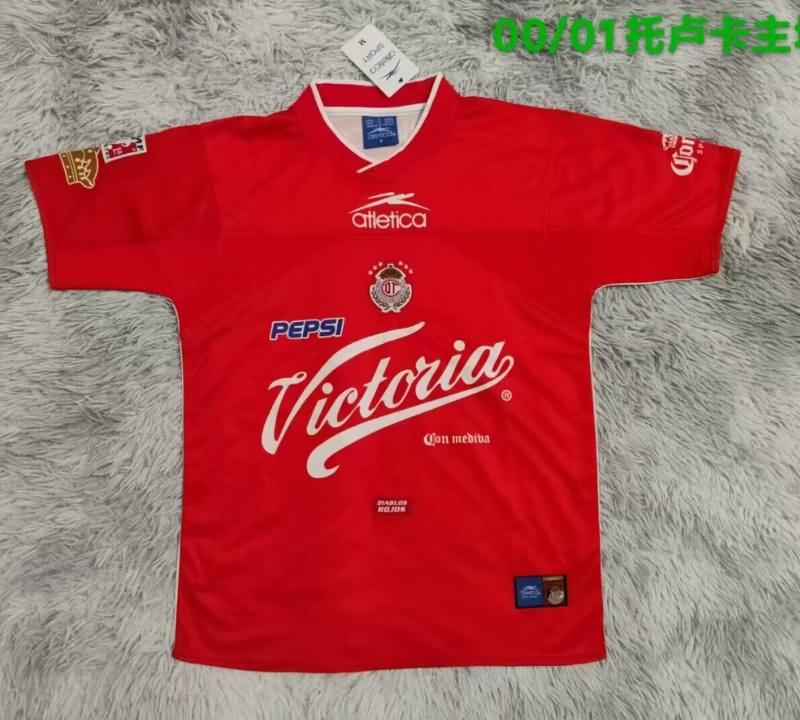 Thailand Quality(AAA) 2000/01 Deportivo Toluca Home Retro Soccer Jersey