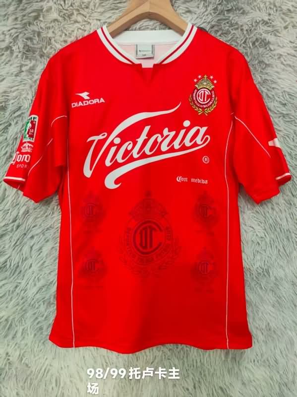 Thailand Quality(AAA) 1998/99 Deportivo Toluca Home Retro Soccer Jersey