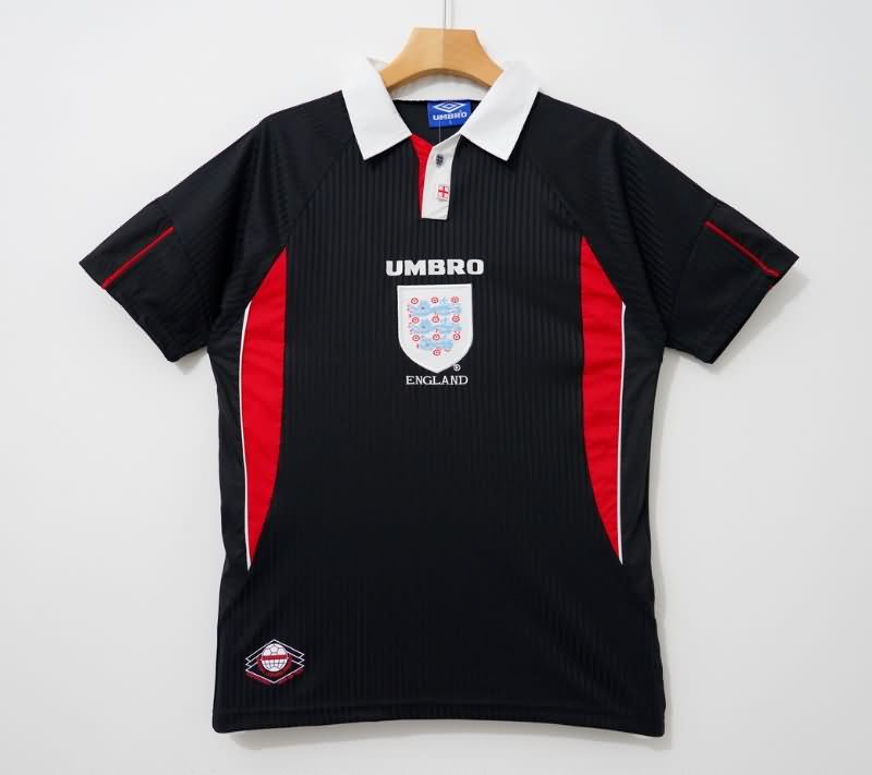 Thailand Quality(AAA) 1998 England Black Retro Soccer Jersey
