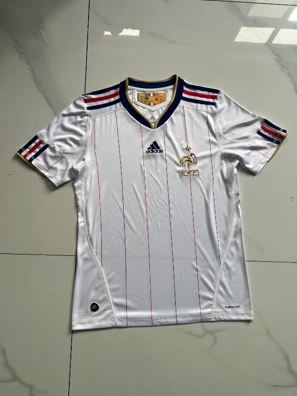 Thailand Quality(AAA) 2010 France Away Retro Soccer Jersey