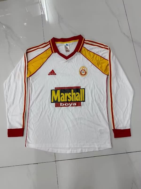 Thailand Quality(AAA) 1999/00 Galatasaray Away Long Sleeve Retro Soccer Jersey