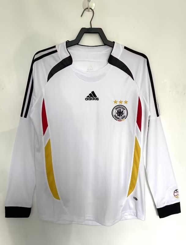 Thailand Quality(AAA) 2006 Germany Home Long Sleeve Retro Soccer Jersey