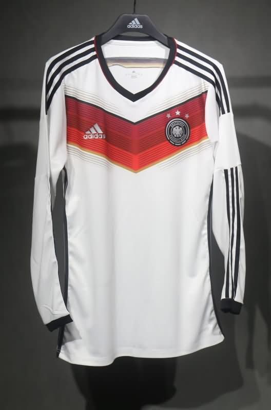 Thailand Quality(AAA) 2014 Germany Home Retro Long Sleeve Soccer Jersey (Player)