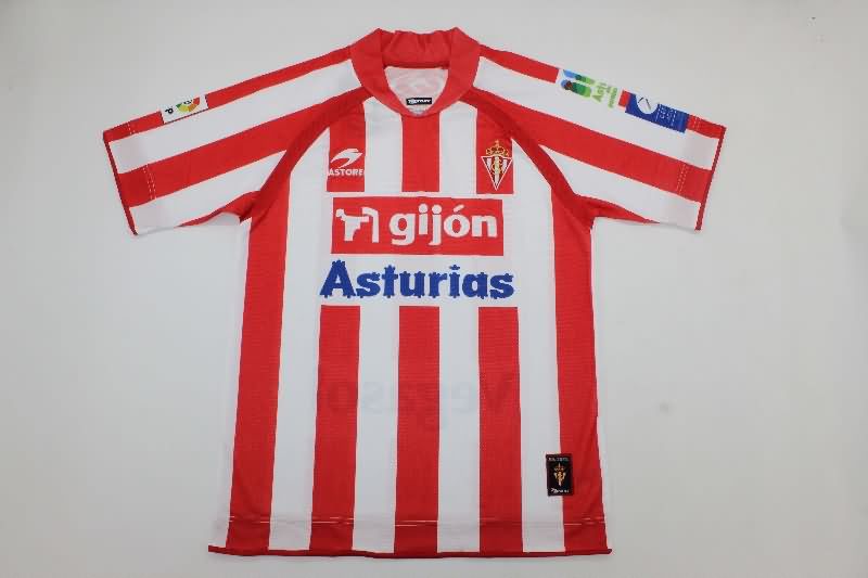 Thailand Quality(AAA) 2008/09 Gijon Home Retro Soccer Jersey