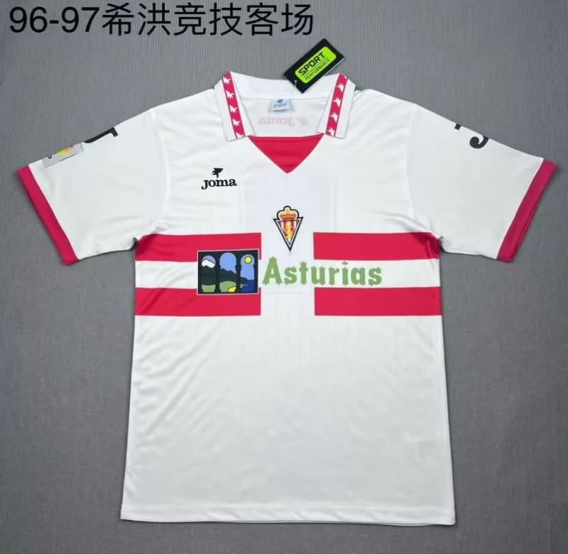 Thailand Quality(AAA) 1996/97 Gijon Away Retro Soccer Jersey