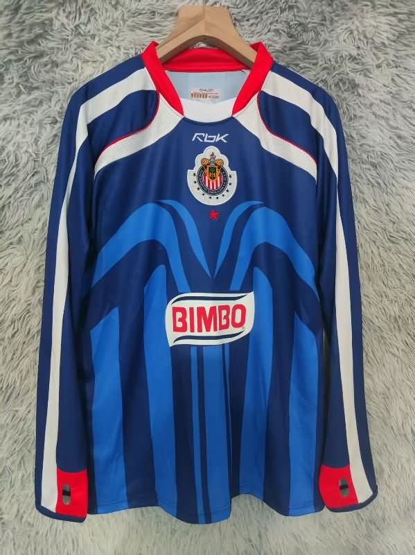 Thailand Quality(AAA) 2006/07 Guadalajara Away Long Sleeve Retro Soccer Jersey