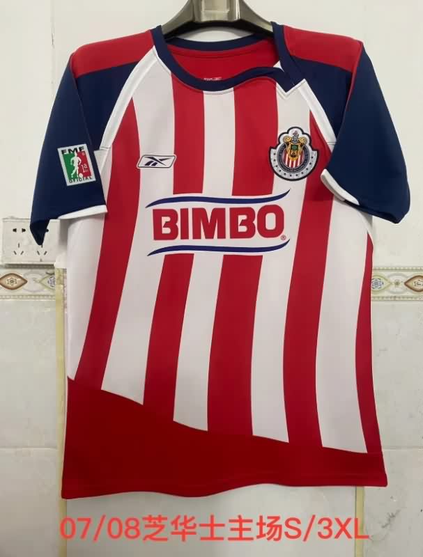 Thailand Quality(AAA) 2007/08 Guadalajara Home Retro Soccer Jersey