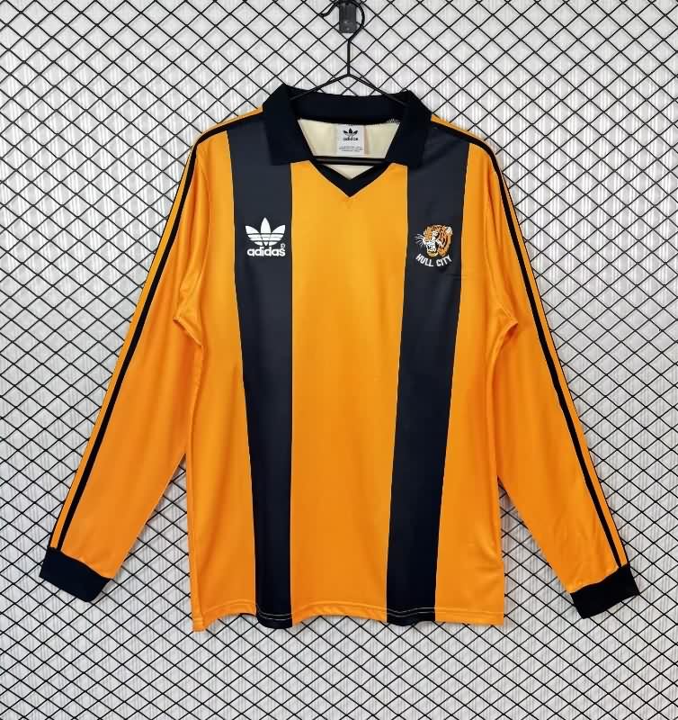 Thailand Quality(AAA) 1981/82 Hull City Home Retro Long Sleeve Soccer Jersey