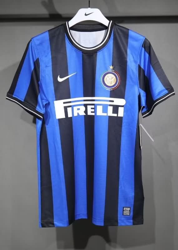 Thailand Quality(AAA) 2009/2010 Inter Milan Home Retro Soccer Jersey (Player)