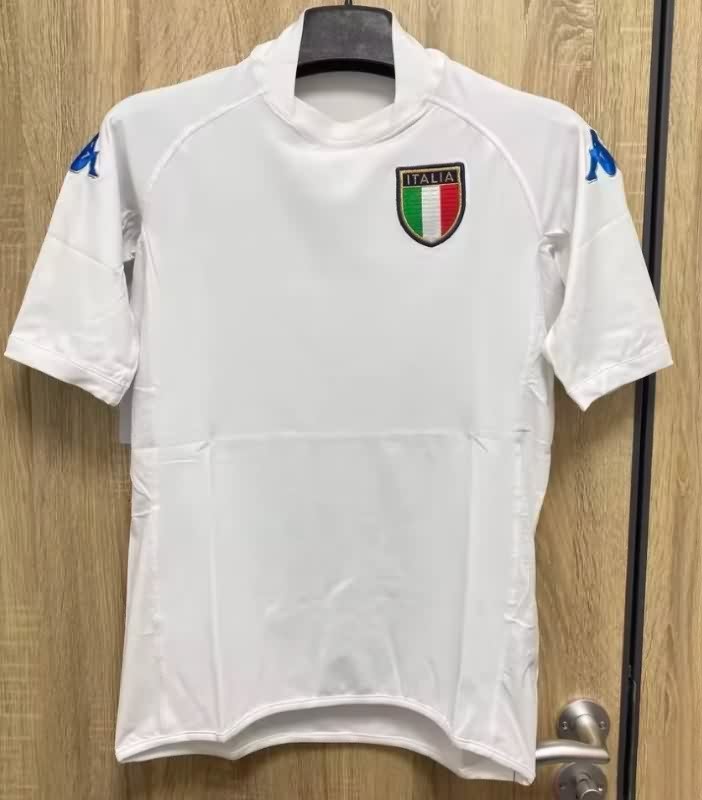 Thailand Quality(AAA) 2002 Italy Away Retro Soccer Jersey