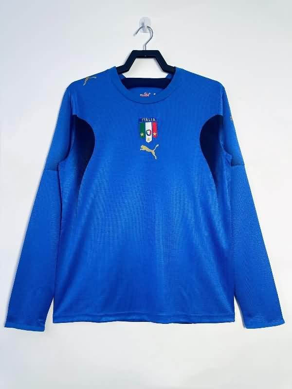 Thailand Quality(AAA) 2006 Italy Home Long Sleeve Retro Soccer Jersey