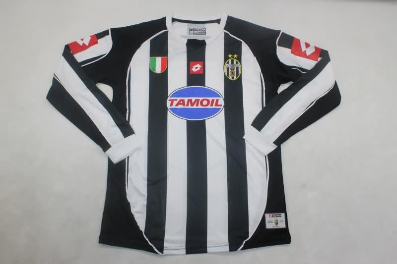 Thailand Quality(AAA) 2002/03 Juventus Home Long Sleeve Retro Soccer Jersey