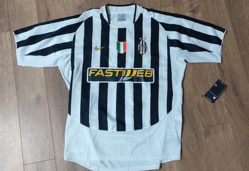 Thailand Quality(AAA) 2003/04 Juventus Home Retro Soccer Jersey