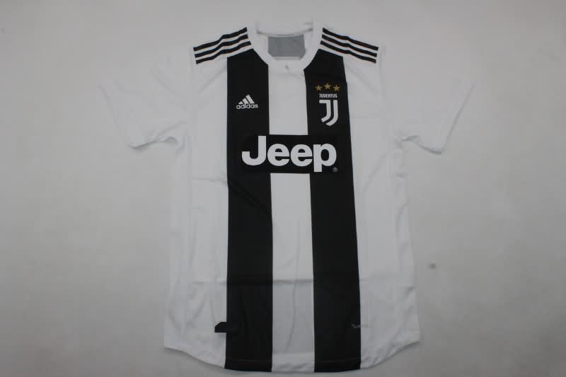 Thailand Quality(AAA) 2018/19 Juventus Home Retro Soccer Jersey (Player)