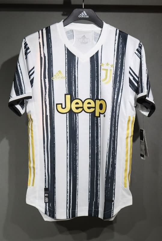 Thailand Quality(AAA) 2020/21 Juventus Home Retro Soccer Jersey (Player)