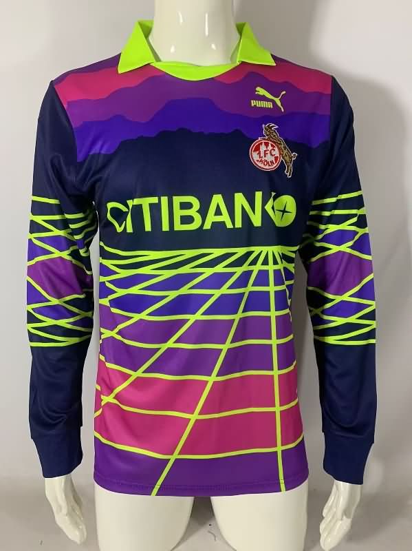 Thailand Quality(AAA) 1991/92 Koln Goalkeeper Retro Long Sleeve Soccer Jersey