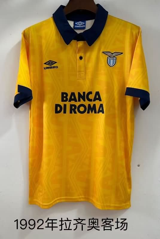 Thailand Quality(AAA) 1992/94 Lazio Away Retro Soccer Jersey
