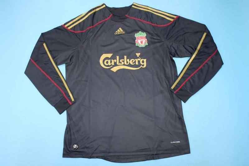 Thailand Quality(AAA) 2009/10 Liverpool Away Retro Soccer Jersey(L/S)