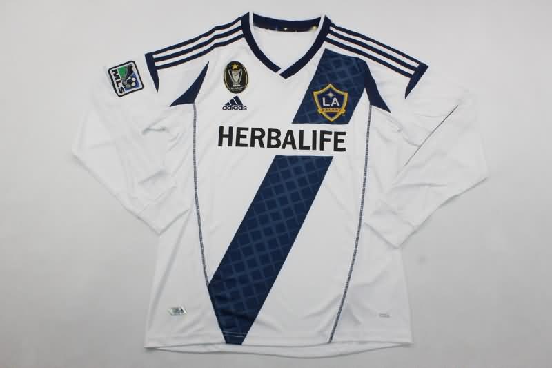 Thailand Quality(AAA) 2011/12 Los Angeles Galaxy Home Long Sleeve Retro Soccer Jersey