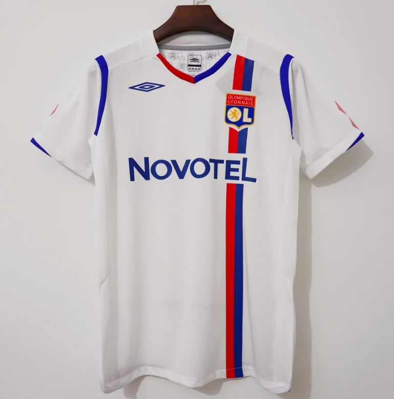 Thailand Quality(AAA) 2008/09 Lyon Home Retro Soccer Jersey