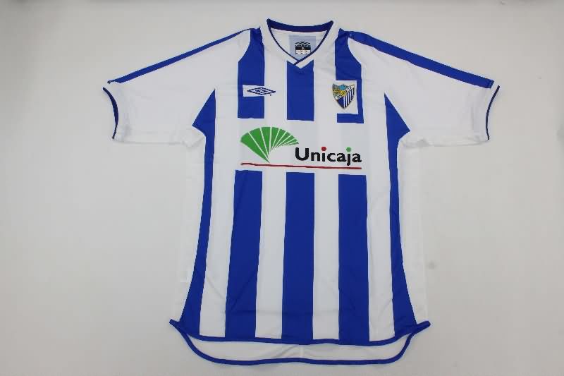 Thailand Quality(AAA) 2001/02 Malaga Home Retro Soccer Jersey