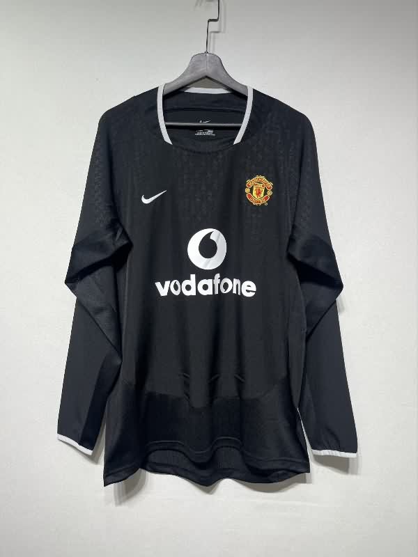 Thailand Quality(AAA) 2003/04 Manchester United Away Retro Long Sleeve Soccer Jersey