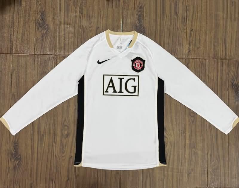 Thailand Quality(AAA) 2006/07 Manchester United Away LS Retro Soccer Jersey