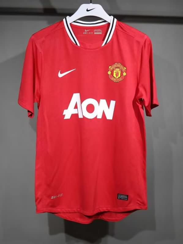 Thailand Quality(AAA) 2011/12 Manchester United Home Retro Soccer Jersey (Player)