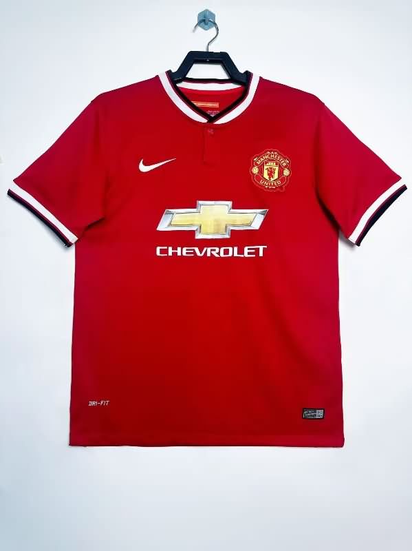 Thailand Quality(AAA) 2014/15 Manchester United Home Retro Soccer Jersey