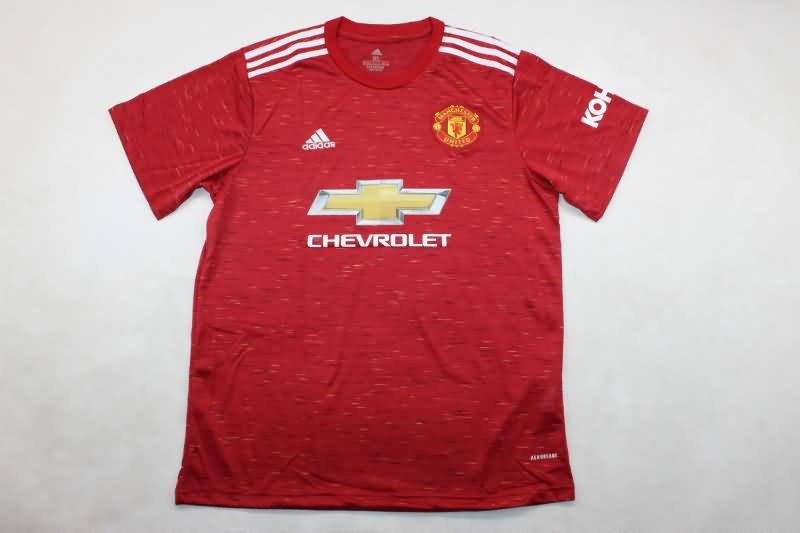 Thailand Quality(AAA) 2020/21 Manchester United Home Retro Soccer Jersey