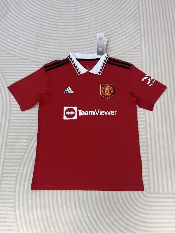 Thailand Quality(AAA) 2022/23 Manchester United Home Retro Soccer Jersey
