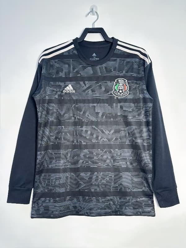 Thailand Quality(AAA) 2019 Mexico Away Long Sleeve Retro Soccer Jersey