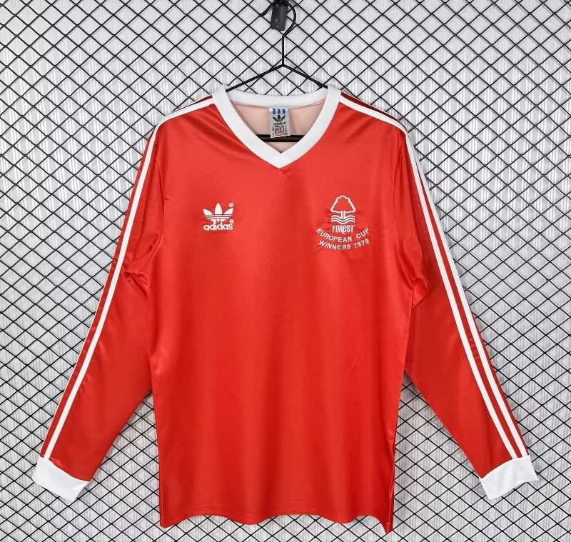 Thailand Quality(AAA) 1979 Nottingham Forest Home Retro Long Sleeve Soccer Jersey