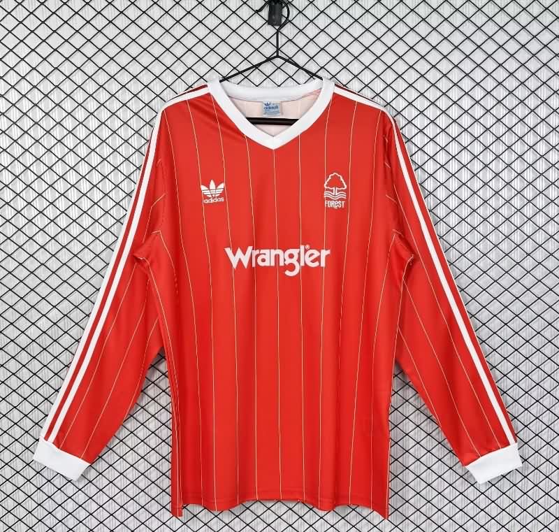 Thailand Quality(AAA) 1982/84 Nottingham Forest Home Retro Long Sleeve Soccer Jersey