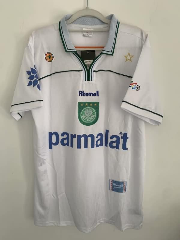 Thailand Quality(AAA) 1999 Palmeiras Away Retro Soccer Jersey