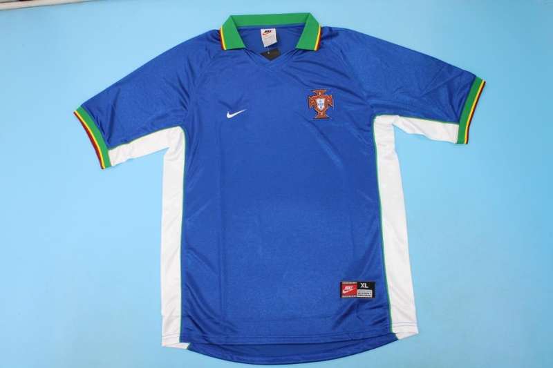 Thailand Quality(AAA) 1998 Portugal Retro Away Soccer Jersey