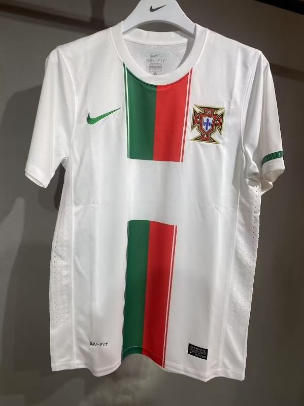 Thailand Quality(AAA) 2010 Portugal Away Retro Soccer Jersey (Player)