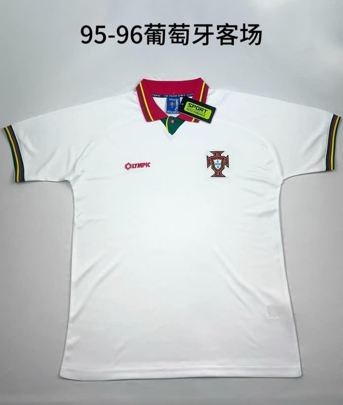 Thailand Quality(AAA) 1995/96 Portugal Away Retro Soccer Jersey