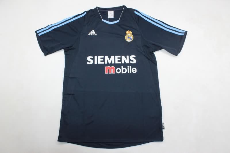 Thailand Quality(AAA) 2003/04 Real Madrid Away Retro Soccer Jersey