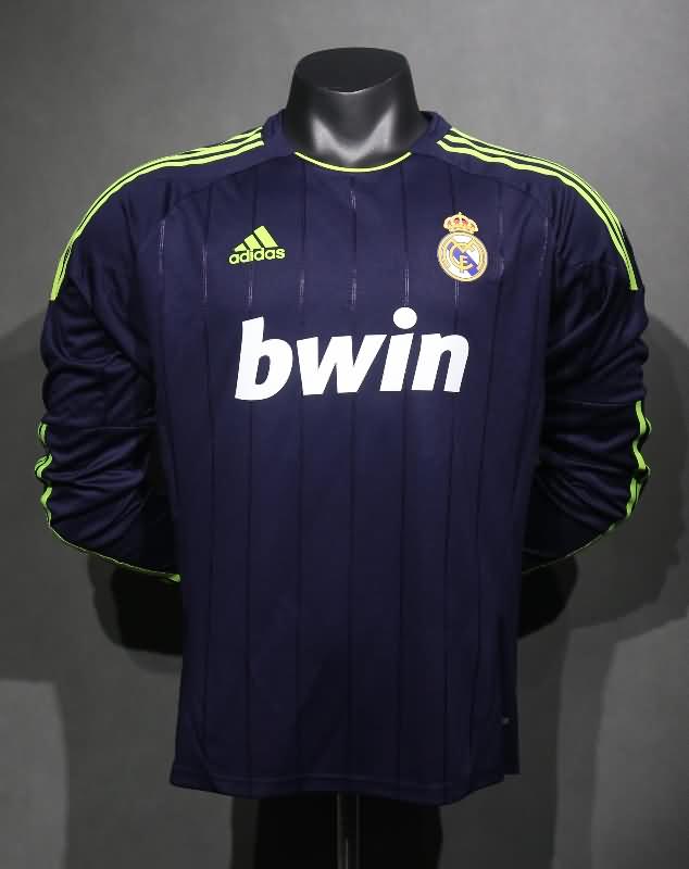 Thailand Quality(AAA) 2012/13 Real Madrid Away L/S Retro Soccer Jersey (Player)