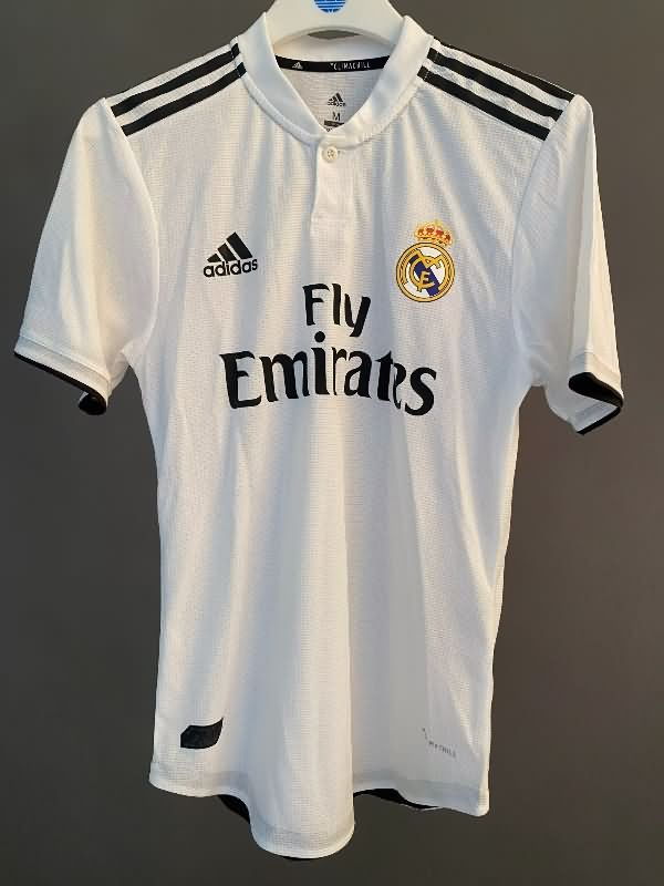 Thailand Quality(AAA) 2018/19 Real Madrid Home Retro Soccer Jersey (Player)