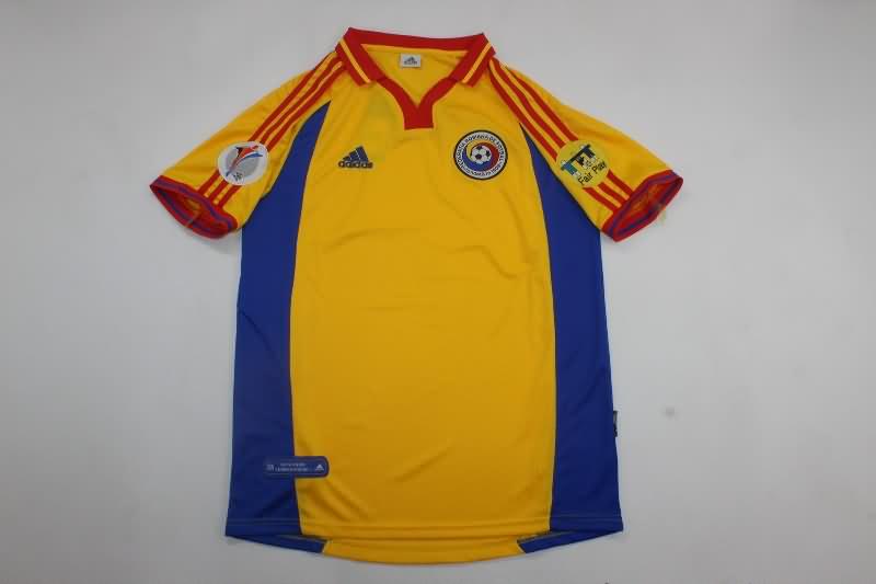 Thailand Quality(AAA) 2000 Romania Home Retro Soccer Jersey